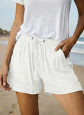 Women's Elastic Waist Denim Shorts