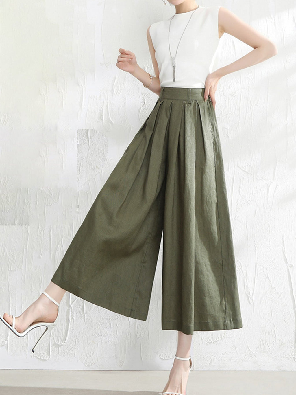 Women's Loose Cotton And Linen Casual Leggings