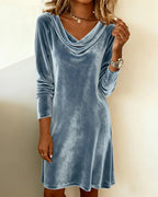 Women's Loose-Fitting Velvet Dress
