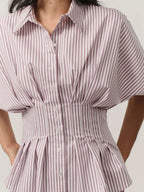 Women's Striped Art Pattern Casual Cotton Shirt