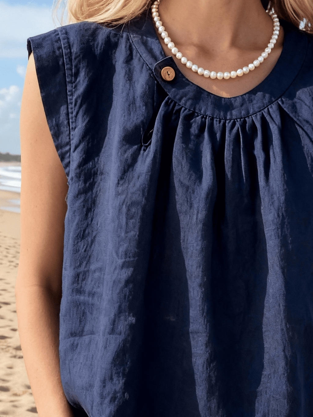 Women's Casual Loose Sleeveless Shirt