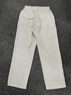 Jacquard striped printed button-down slacks