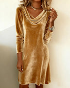 Women's Loose-Fitting Velvet Dress