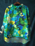 Women's Leaf Print Shirt