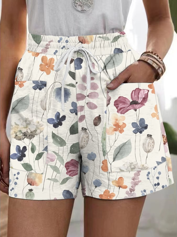 Women's Casual Floral Print Shorts