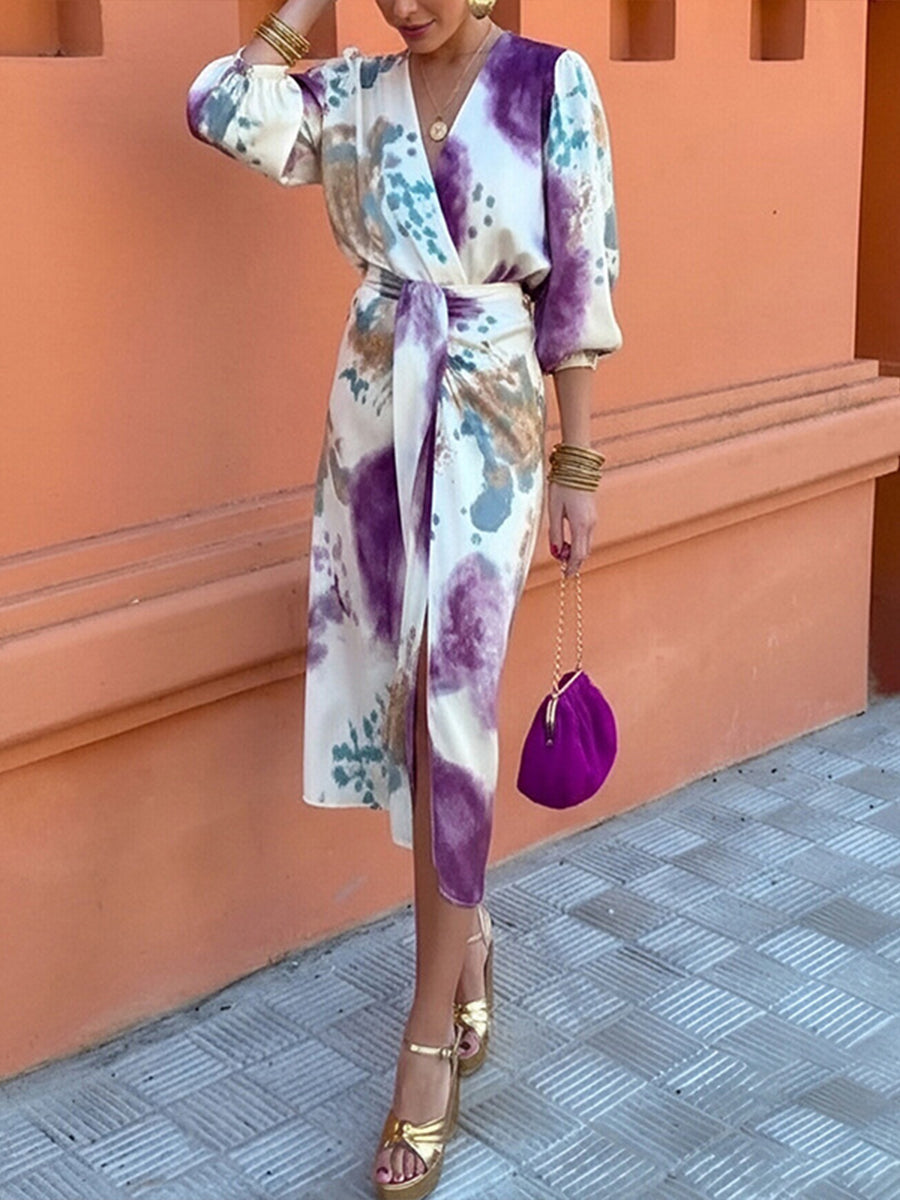 Stylish And Elegant Art-print Dress