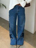 Stylish Casual Star-patterned Jeans