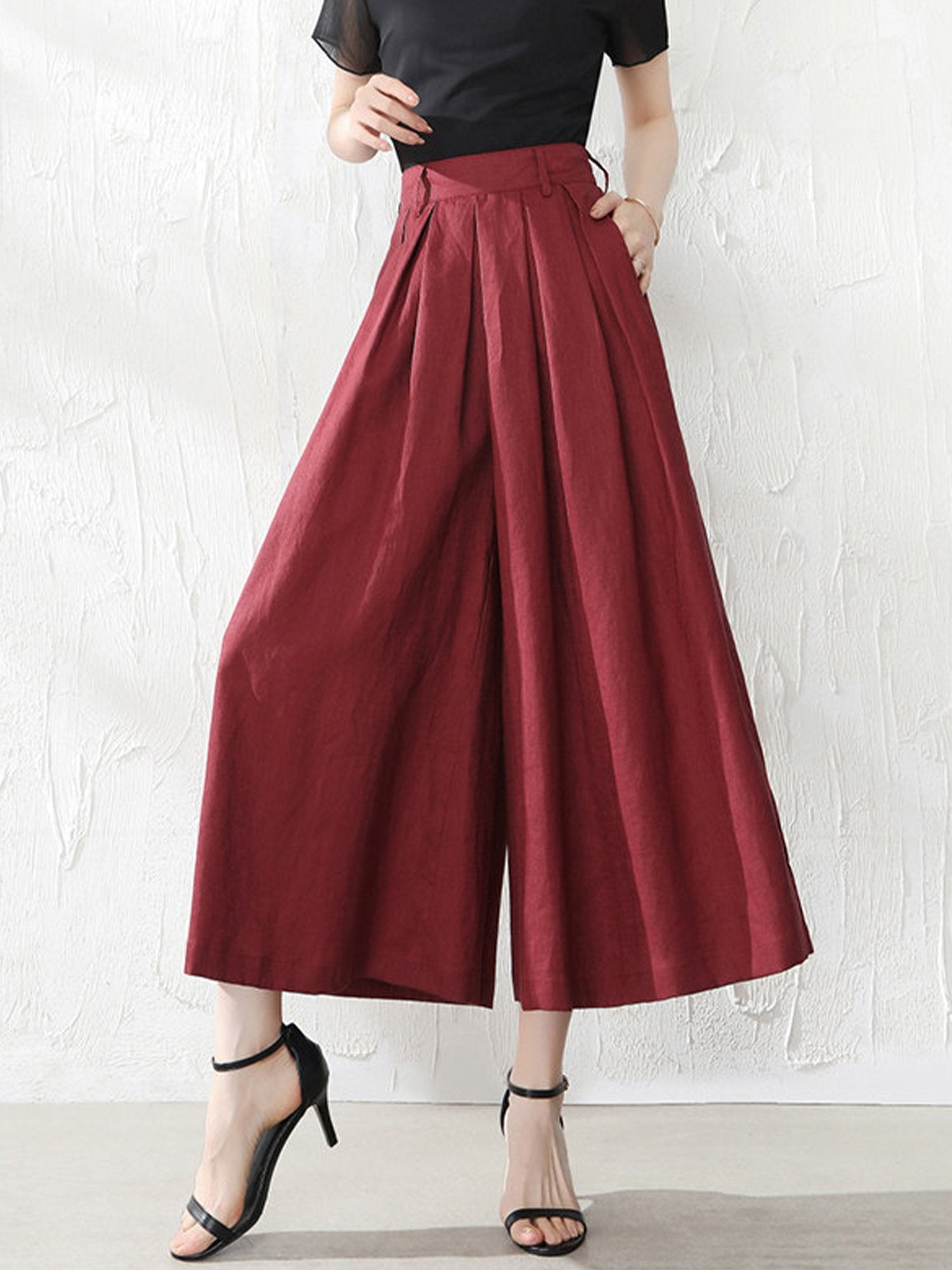 Women's Loose Cotton And Linen Casual Leggings