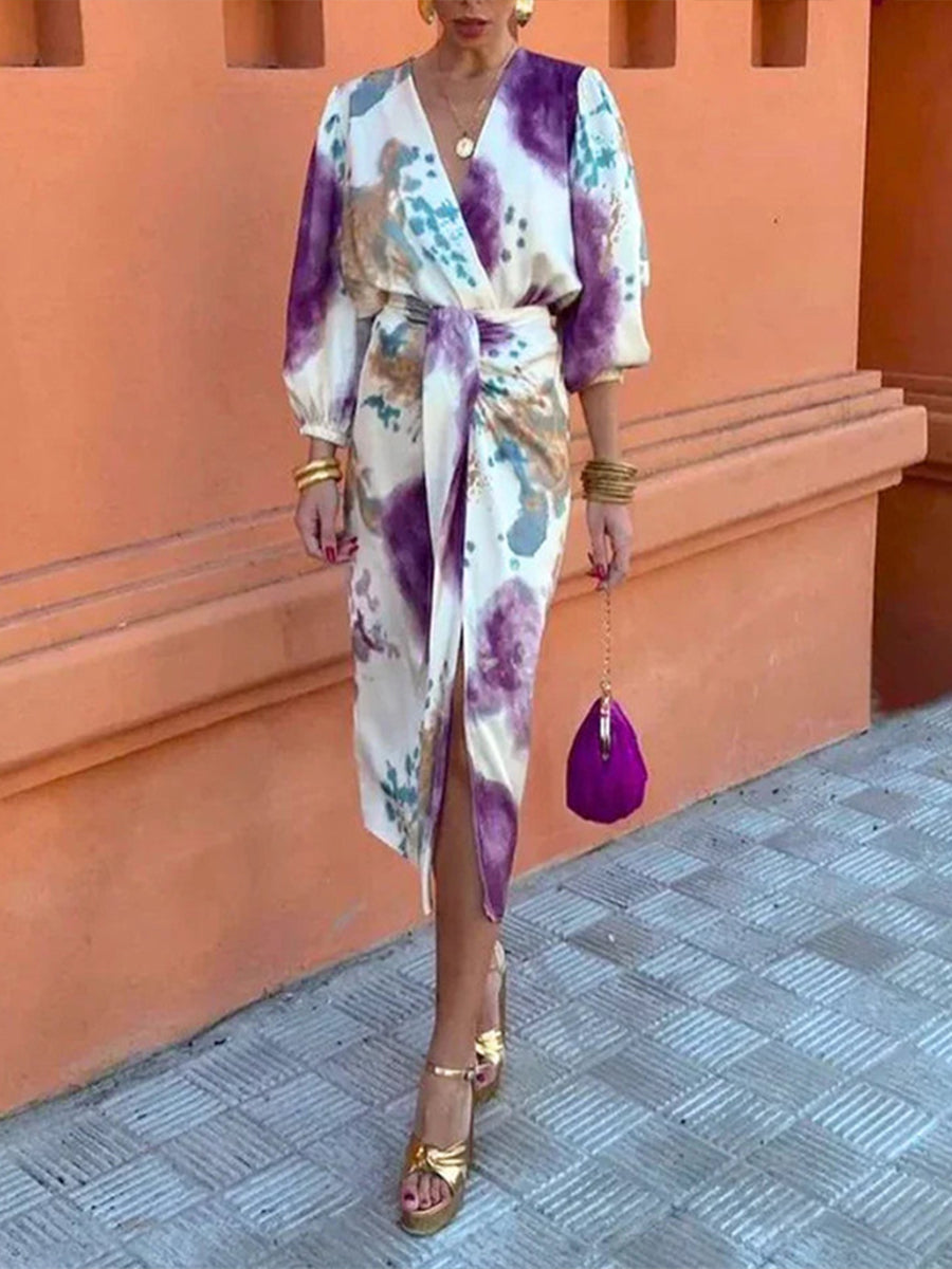 Stylish And Elegant Art-print Dress