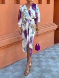 Stylish And Elegant Art-print Dress