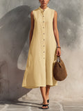 Women's Simple Sleeveless Dress