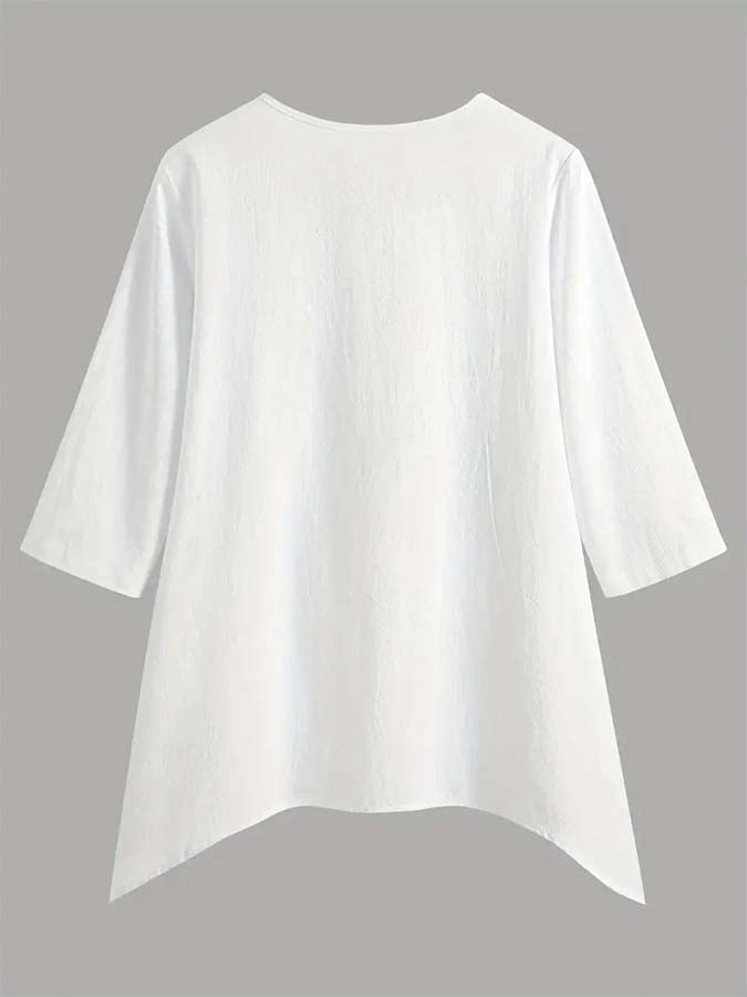 Women'S Layered Pocket Solid Color Top