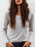 Women's Striped Art Casual Cotton Long Sleeve Shirt