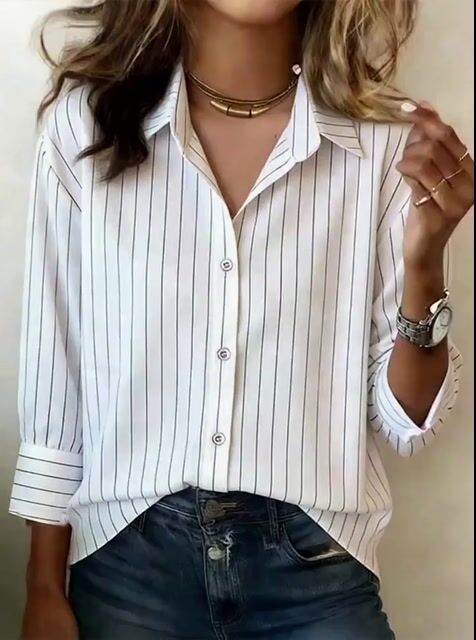 Women'S Casual Color-Block Patchwork Top