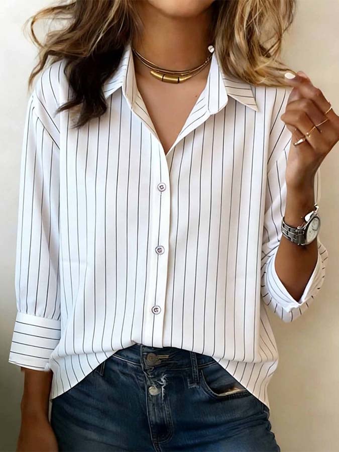 Women'S Casual Color-Block Patchwork Top