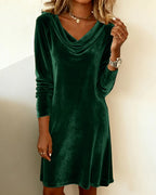 Women's Loose-Fitting Velvet Dress
