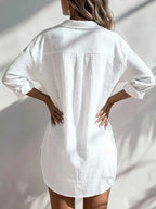 Women's Simple Cotton And Linen Shirt