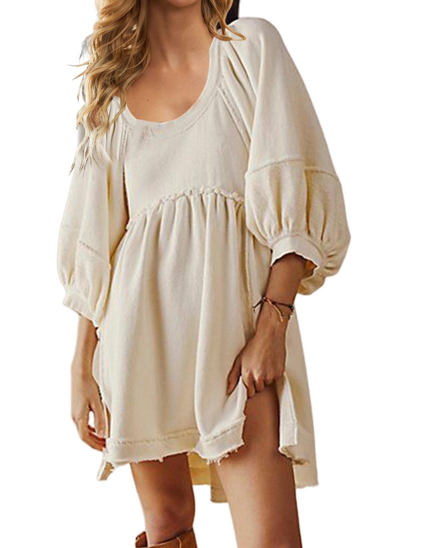 Super Affordable Round Neck Statement Dress