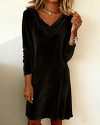 Women's Loose-Fitting Velvet Dress