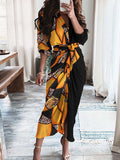 Women's Retro Art Casual High-waist Strap Sexy Dress