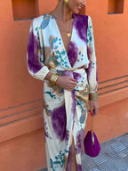 Stylish And Elegant Art-print Dress
