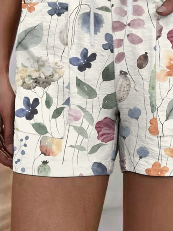 Women's Casual Floral Print Shorts