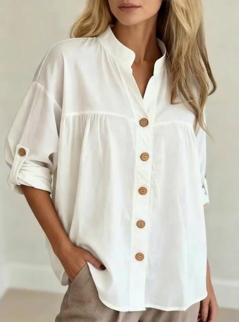 Women's Loose-Fitting Long-Sleeved T-Shirt