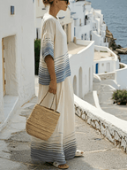 Women'S Loose Striped Pants Suit